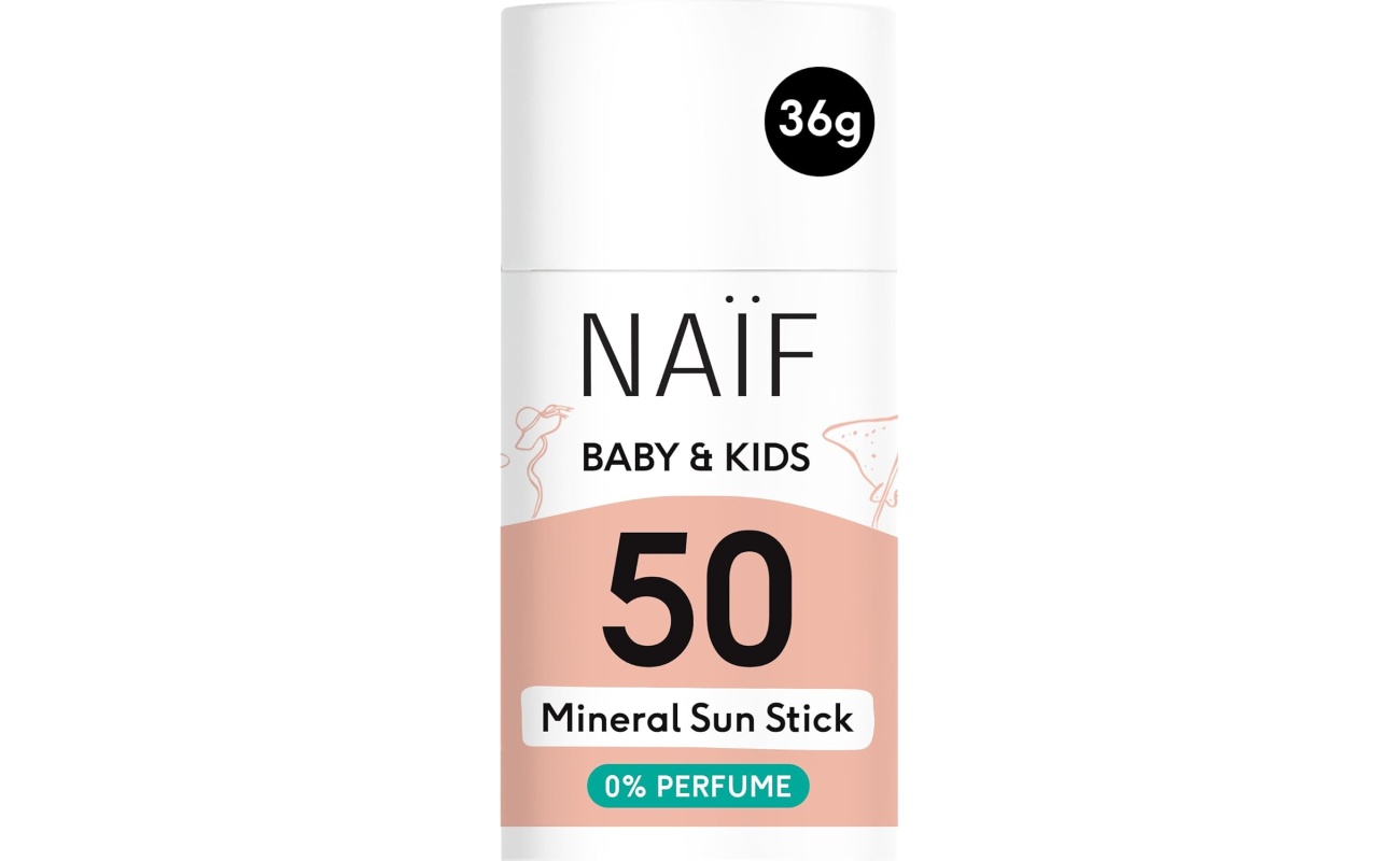 Naïf Mineral SPF50 Αδιάβροχο Βρεφικό Αντηλιακό Stick 36ml
