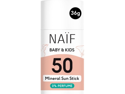Naïf Mineral SPF50 Αδιάβροχο Βρεφικό Αντηλιακό Stick 36ml