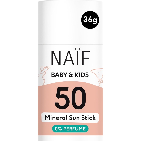 Naïf Mineral SPF50 Αδιάβροχο Βρεφικό Αντηλιακό Stick 36ml